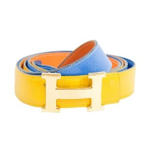 Authentic HERMES reversible leather Belt, WOMAN